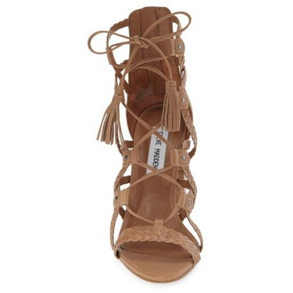 Steve Madden Tarra Ghillie Block Heel Sandal size 9.5 - Picture 1 of 10